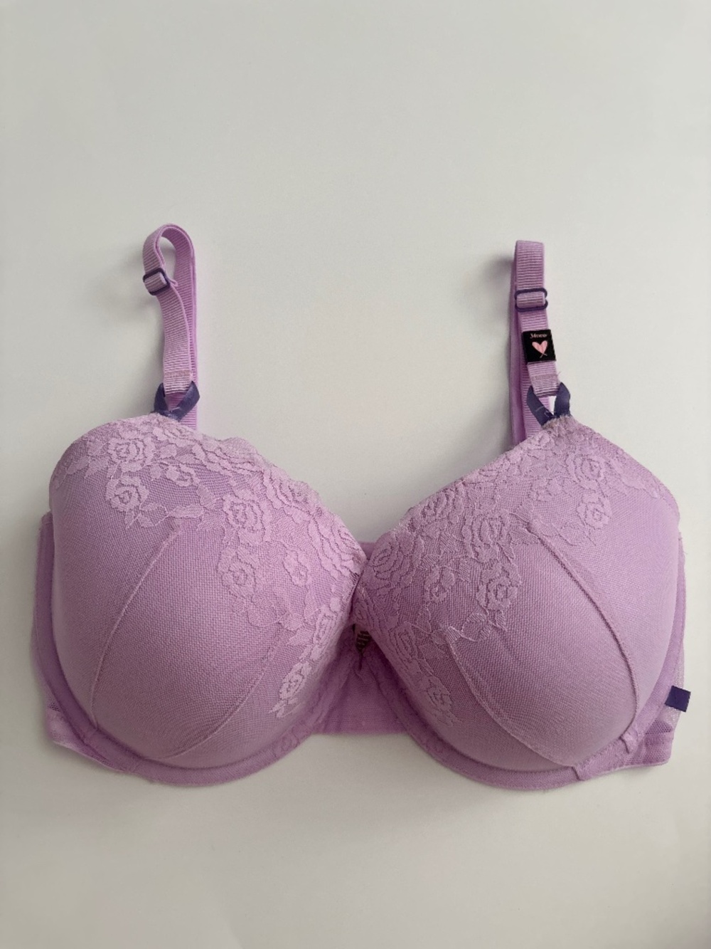 Victoria's Secret Bra Lightly Lined Purple Underwire Lace Trim Nwt 34DDD